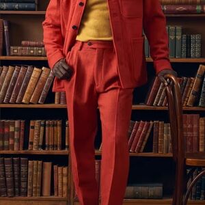 Men's Red wool Dress Pants Todd Snyder size 32. New w/o tags. Partially lined